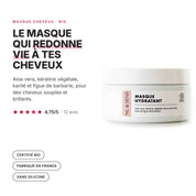 Masque soin hydratant - Certifié bio
