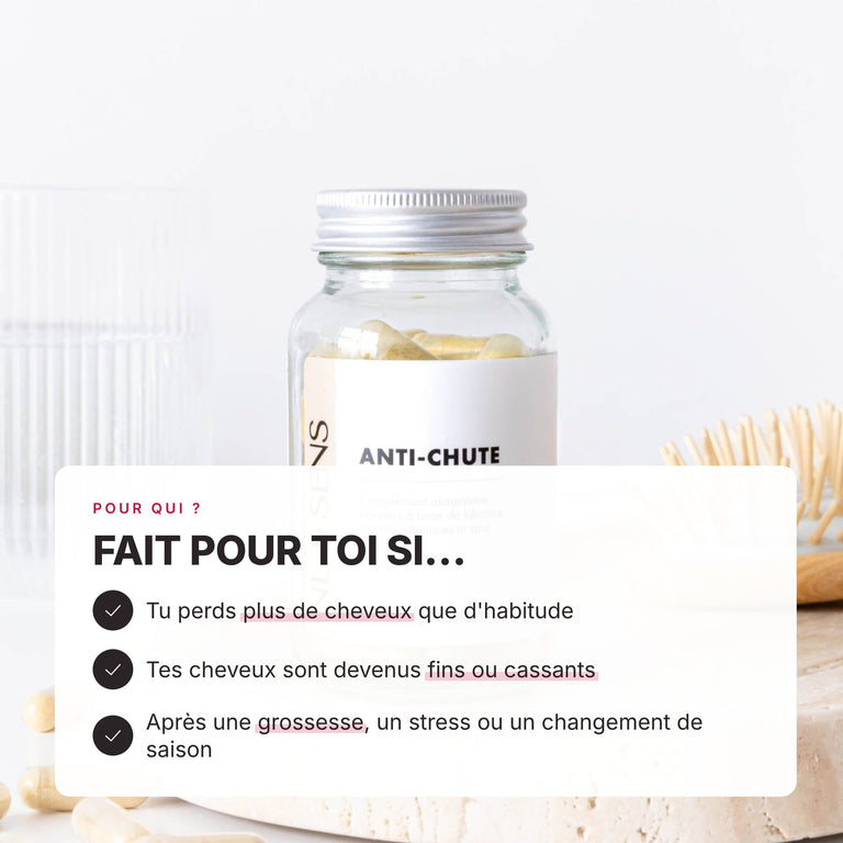 Compléments alimentaires anti-chute NL & SENS, pour qui