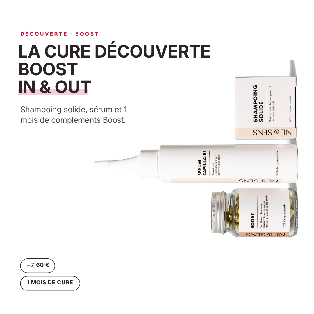 Pack découverte boost NL & SENS, packshot et promesse