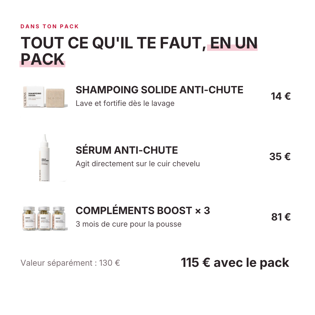 Pack complet boost NL & SENS, contenu du pack