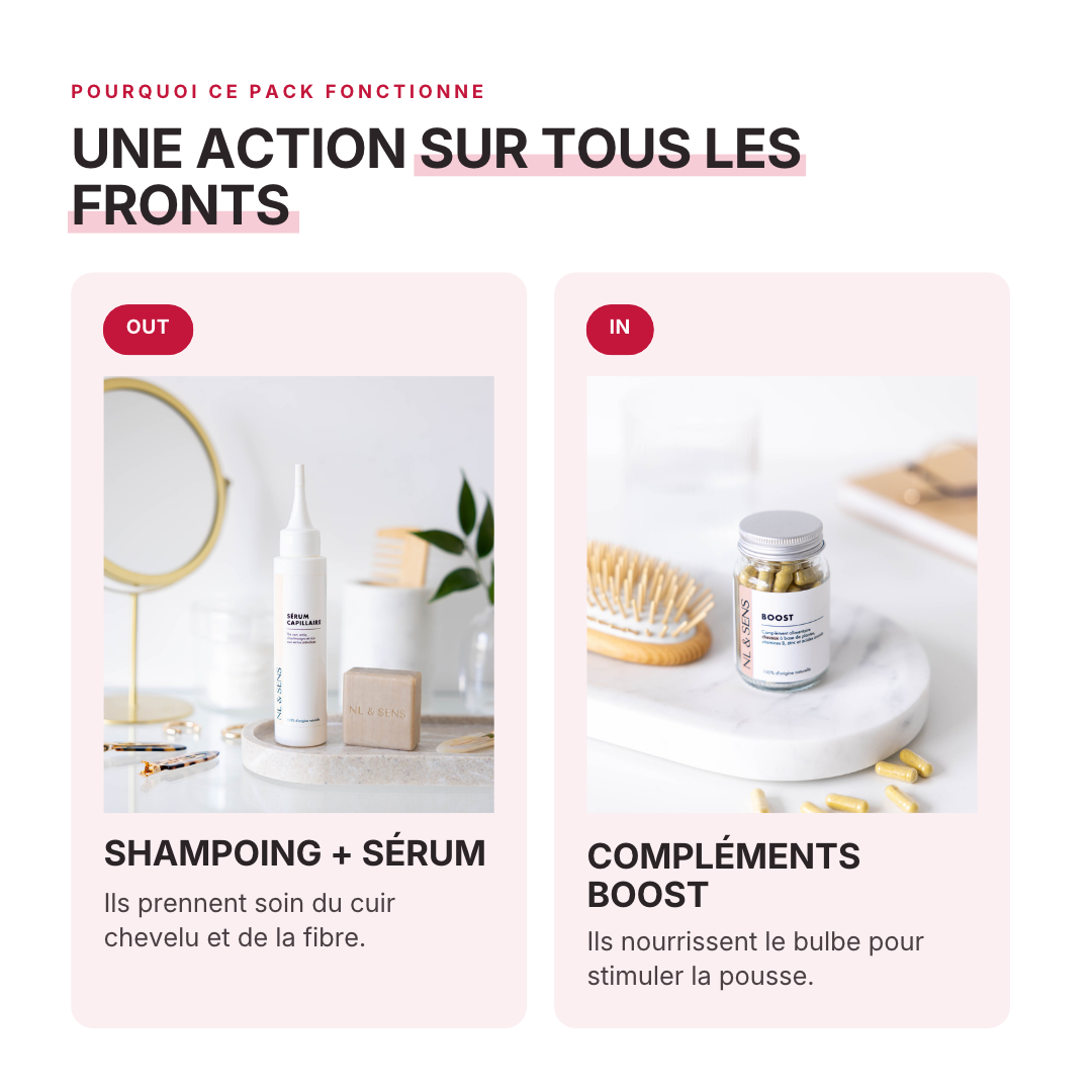 Pack découverte boost NL & SENS, action dedans et dehors